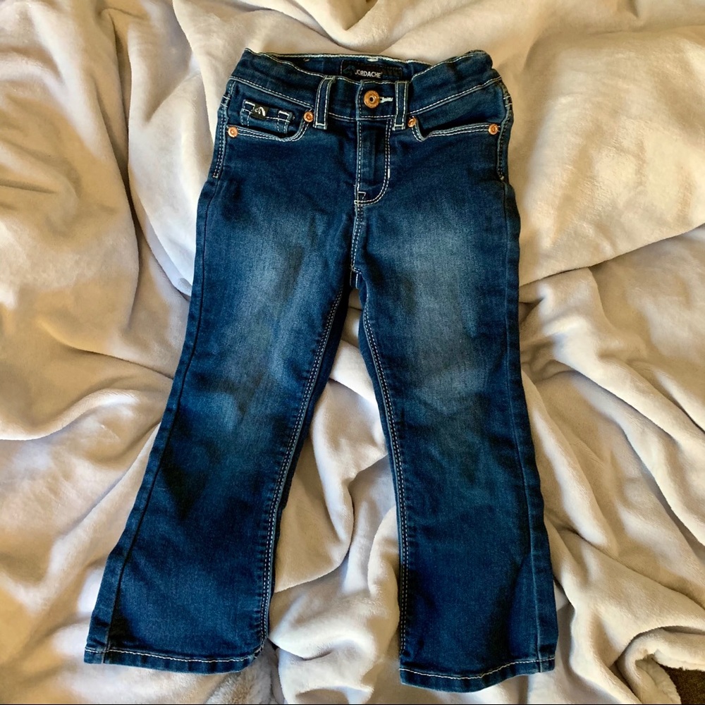 JORDACHE Kids Girls Bootcut Zipper Jeans